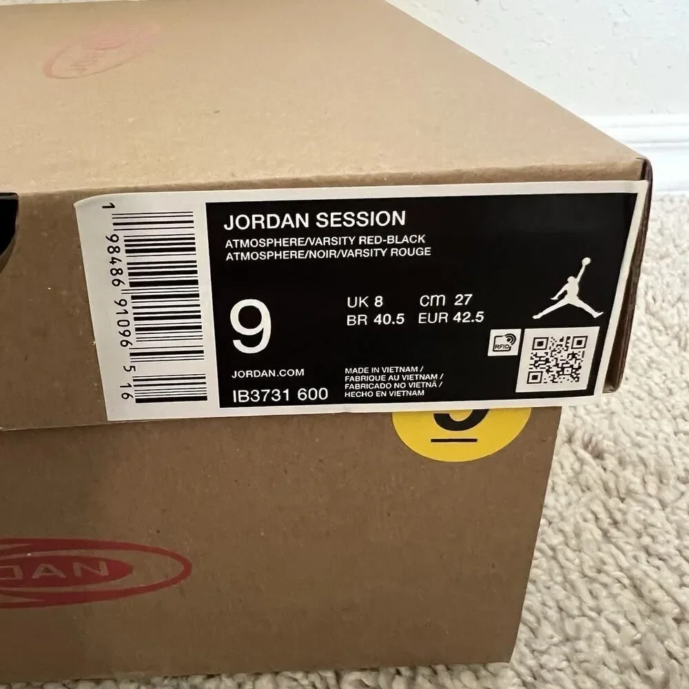 Jordan Men Pink Black Gum Suede Skate Nike Session Size 9 IB3731-600 New
